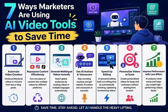 7 Ways Marketers Are Using AI Video Tools to Save Time