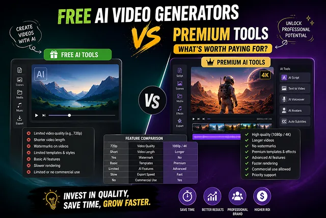 Free AI Video Generators vs Premium Tools: What’s Worth Paying For?