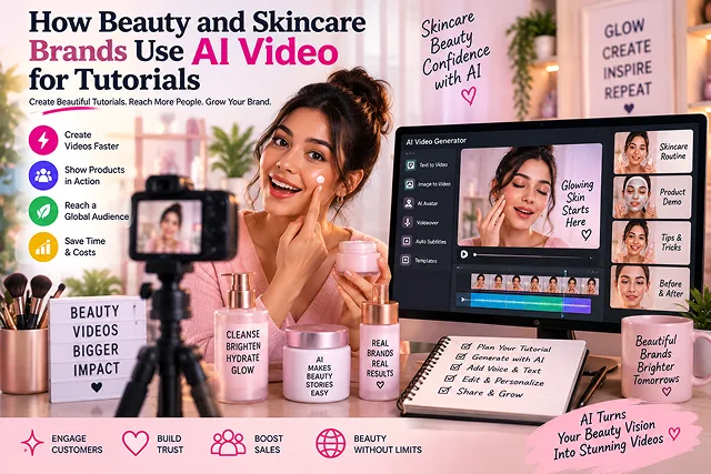 How Beauty and Skincare Brands Use AI Video for Tutorials