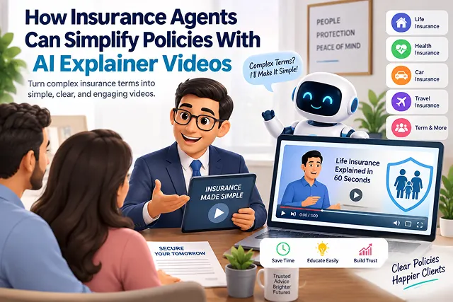 How Insurance Agents Can Simplify Policies With AI Explainer Videos