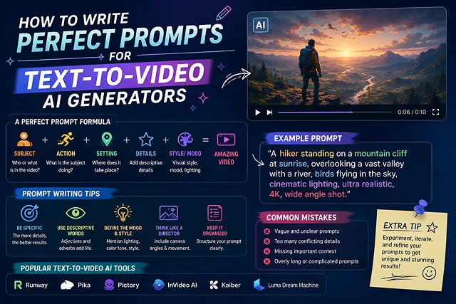 How to Write Perfect Prompts for Text-to-Video AI Generators